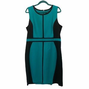 Flattering Black and Teal Dress